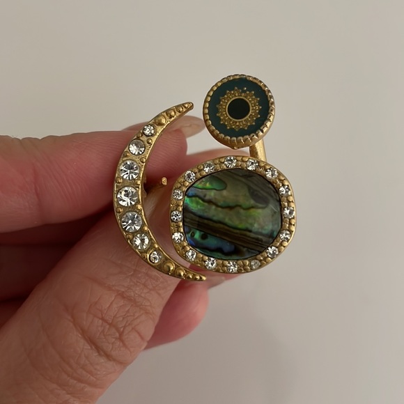 Unique Statement Ring (with size adjuster) Fits sizes 5/6/7 - Picture 5 of 11